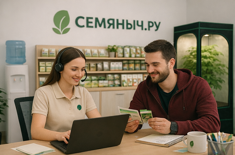 Мобильная версия сайта Семяныч.ру — удобный доступ к каталогу и товарам даже в дороге