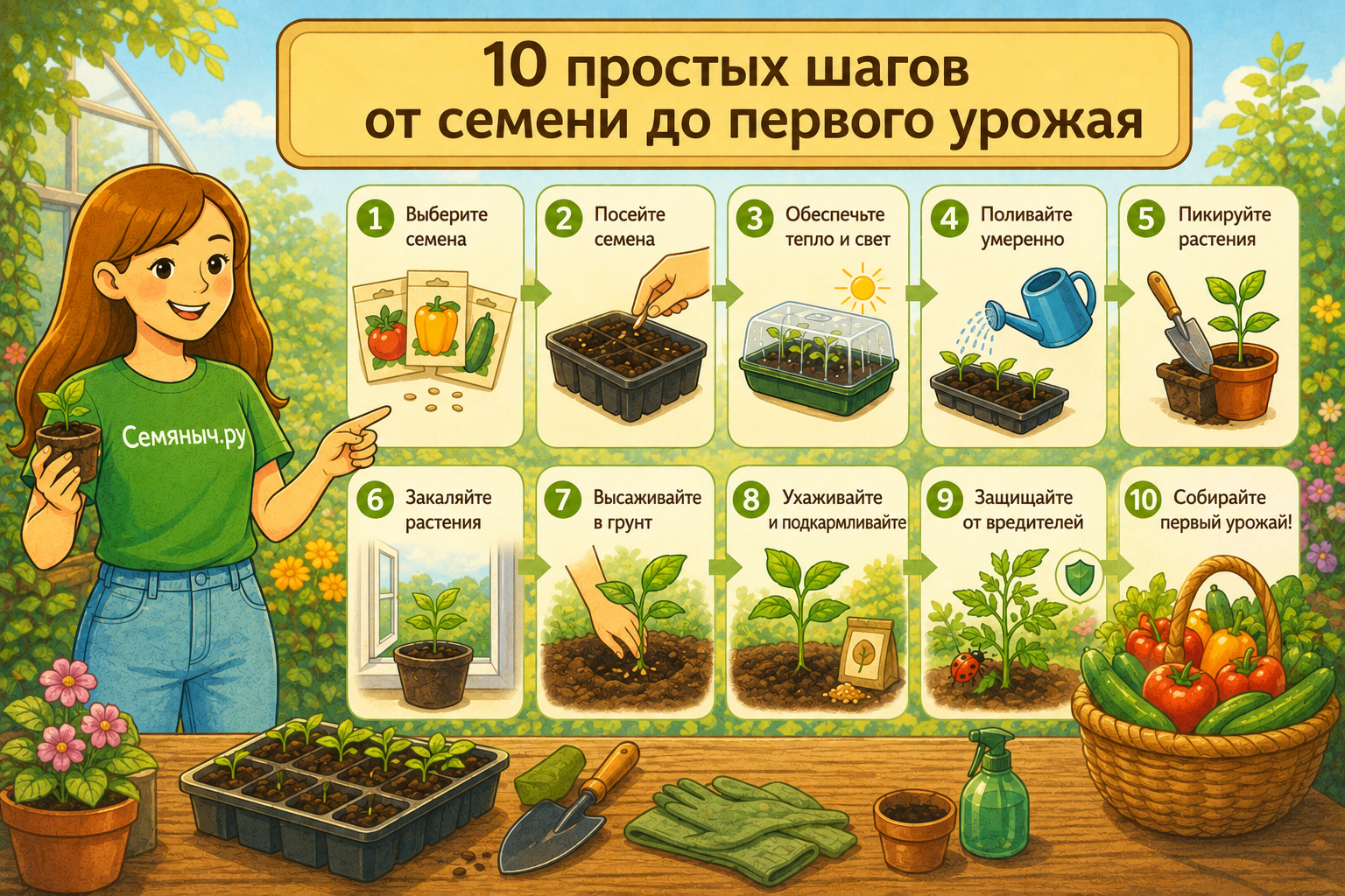 От первого семени до уверенного результата — путь успешного выращивания вместе с Семяныч.ру