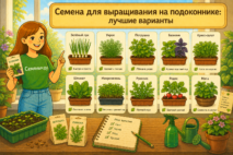 Лучшие семена для уютного домашнего мини-сада и выращивания на подоконнике — вместе с Семяныч.ру