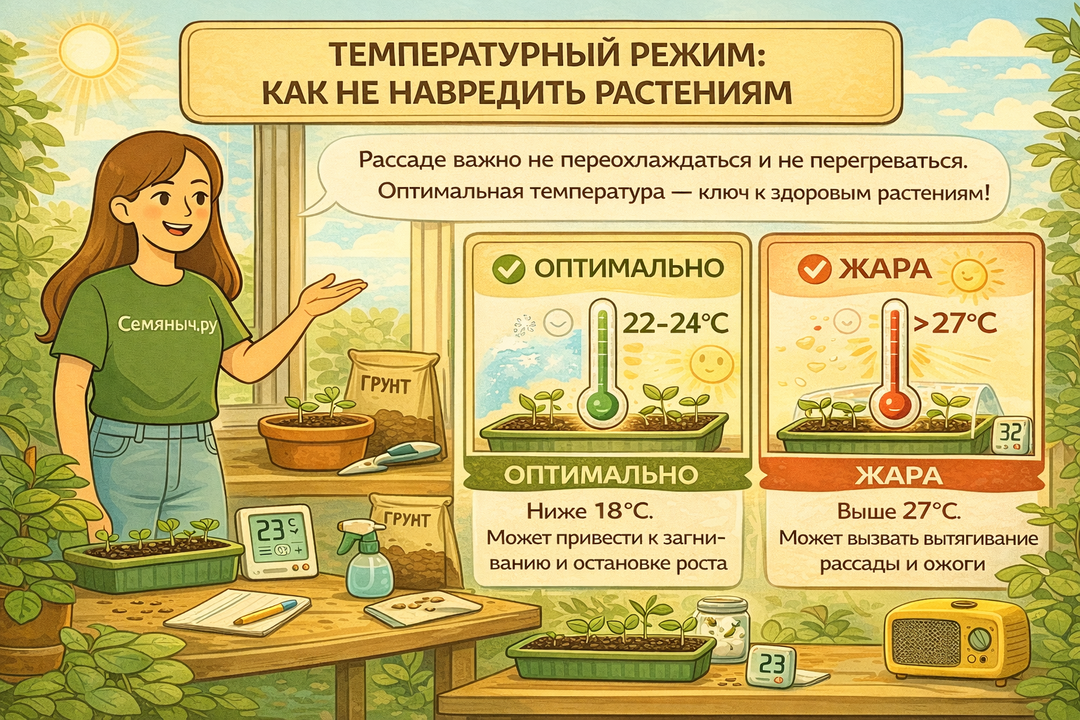 Температурный режим: как не навредить растениям