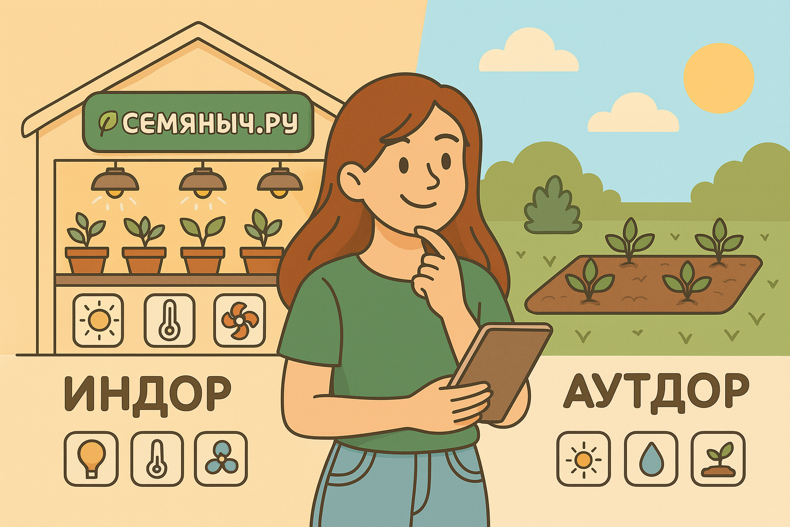 Индор или аутдор: что лучше для новичка и как выбрать правильный формат выращивания
