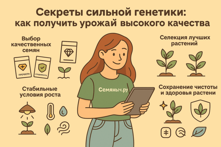 Секреты сильной генетики: как получить урожай высокого качества
