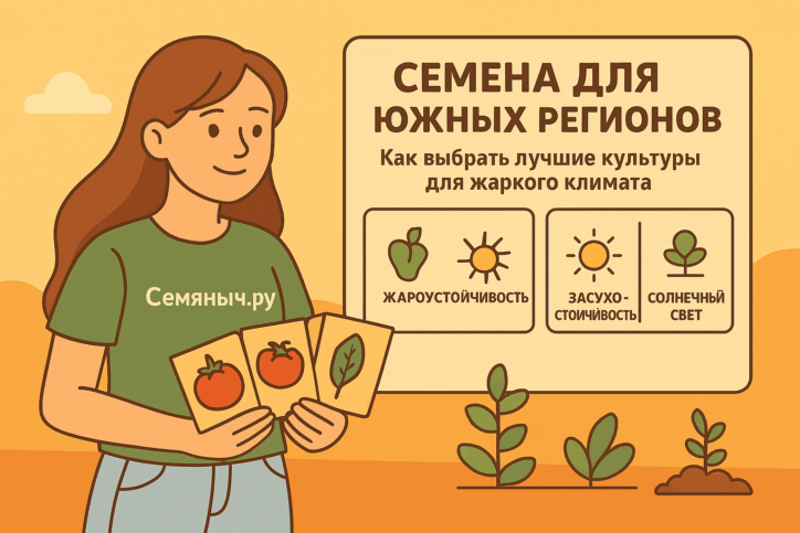 Семена для южных регионов от Семяныч.ру: как выбрать лучшие культуры для жаркого климата