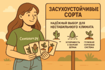 Засухоустойчивые сорта от Семяныч.ру: надёжный выбор для нестабильного климата