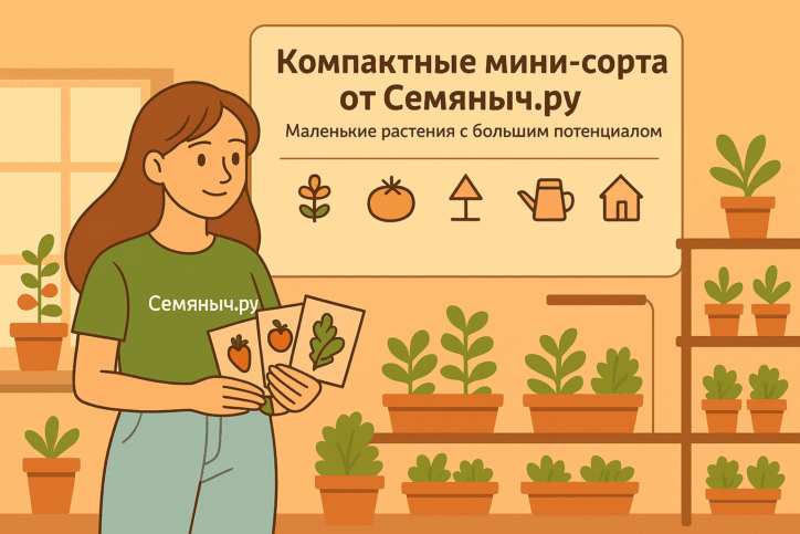 Компактные мини-сорта от Семяныч.ру: маленькие растения с большим потенциалом