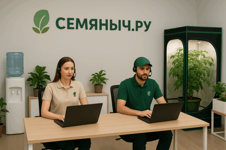 Онлайн-консультанты магазина Семяныч.ру работают 24/7